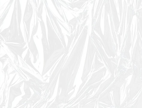 High-Quality PNG crumpled transparent plastic film texture
