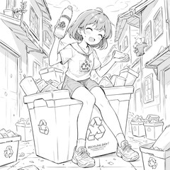 Anime Style Ecology: Our Planet, Our Efforts