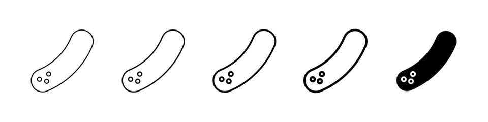 cucumber icon Simple thin line logo set