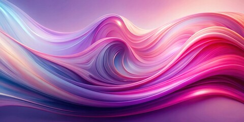 Fototapeta premium Abstract Swirling Hues of Pink, Purple, and Lavender in a Dynamic Wave Pattern