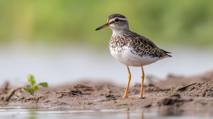 Fototapeta premium Vibrant Wildlife in Coastal Ecosystem with Natural Light