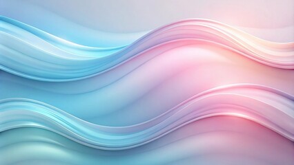 Fototapeta premium Abstract Pastel Wave Background Design with Smooth Curves and Flowing Lines