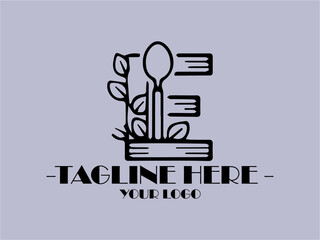 It depicts a chefs hat atop letter E Chefs hat and E design symbolizing culinary expertise suitable for restaurant logos, food blogs, and cookingrelated projects