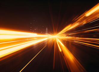 Golden Speed: A Dynamic Abstract of Light and Motion
