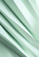 Obraz premium Powdered sage green and light silver abstract pattern background. Geometric shape. Line stripe angle facet triangle fold. Color gradient. Noise grain. Business, tech. Design. Minimal.