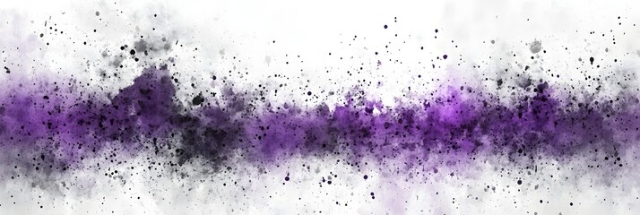 Abstract Purple Watercolor Splashes Background