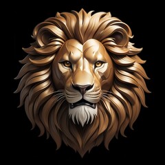 Obraz premium Bold Lion Roaring With Flowing Mane Captures the Essence of Strength and Majesty in Wildlife. Generative AI