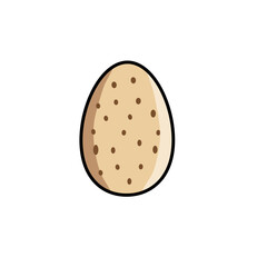 egg on a white background vector icon, food illustration
