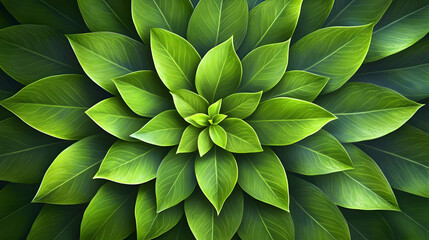 Vibrant Green Leaf Illustration