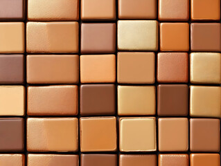 Brown and Gold Makeup Foundation Palette Illustration