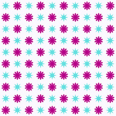 Stars Flowers Geometric Pattern Modern Shapes Background