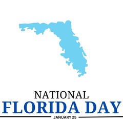 Obraz premium National Florida Day. 25 January. USA Holiday.