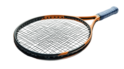 badminton racket isolated on white background