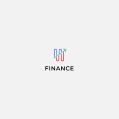 minimalist logo of increasing financial traffic
