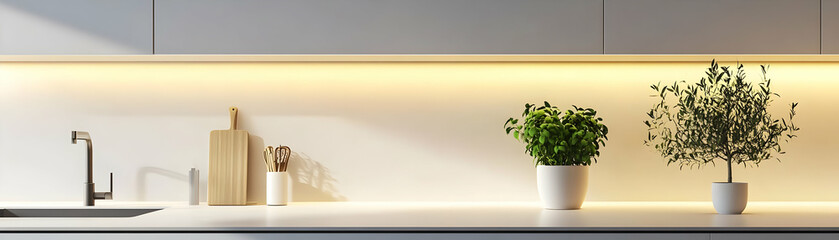 Modern Kitchen 3D Illustration