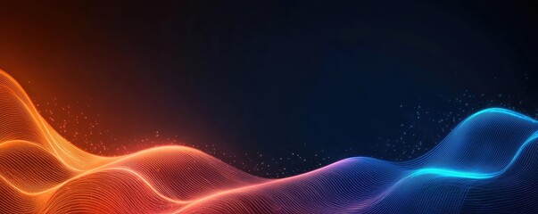 Obraz premium Fireworks abstract background idea. Abstract wave lines in vibrant colors creating a dynamic and energetic background.
