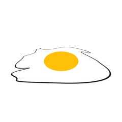 Egg icon isolated on white background
