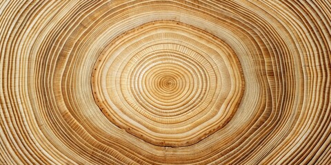 Fototapeta premium Detailed concentric rings of a tree trunk cross-section