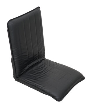 black leather armchair