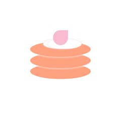 Pancake icon isolated on white background