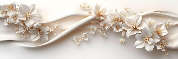 Elegant 3D Floral Background