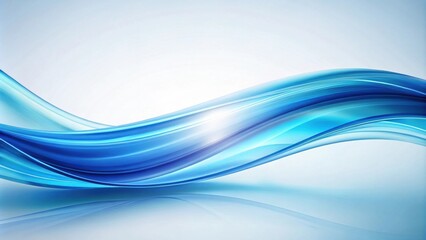 Fototapeta premium Abstract Blue Wave Design Smooth, Serene, and Stylish Background