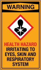 Obraz premium 47 OSHA GHS Chemicals Label W...