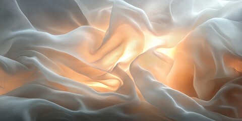 Obraz premium light creating an abstract, flowing motion. Generative AI