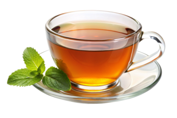 cup of tea with mint