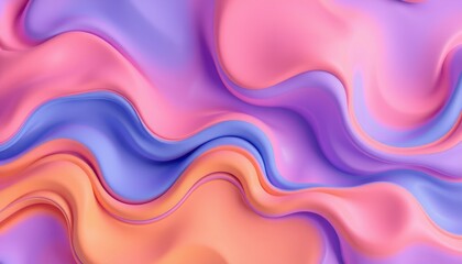 Fototapeta premium Abstract Pastel Waves Flowing Design