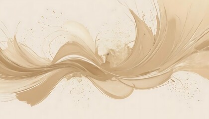 Abstract Beige Swirls Paint Abstract Art Design
