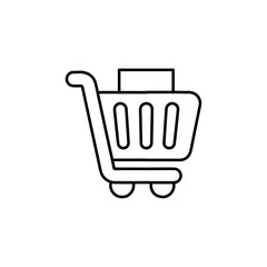 cart icon vector symbol isolated