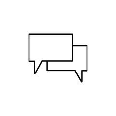 Naklejka premium chat box icon vector symbol isolated