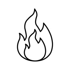 fire icon vector symbol isolated