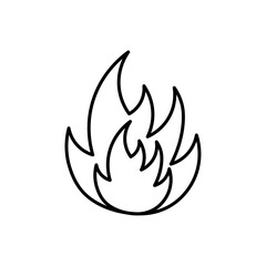 fire icon vector symbol isolated