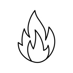 fire icon vector symbol isolated