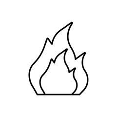 fire icon vector symbol isolated