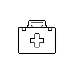 first aid kit icon vector symbol isolated