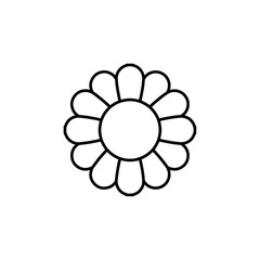 flower icon vector symbol isolated