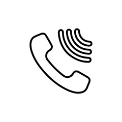 incoming call icon vector symbol isolated