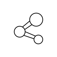 molecule icon vector symbol isolated