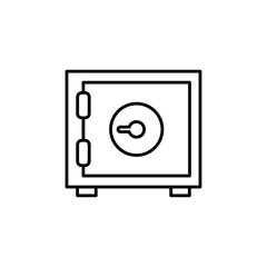 money vault icon vector symbol isolated