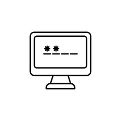 password icon vector symbol isolated