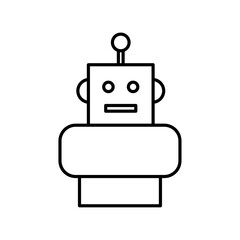 robot icon vector symbol isolated