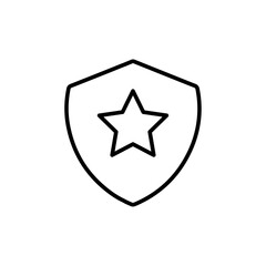 shield icon vector symbol isolated