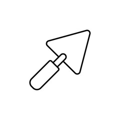 trowel icon vector symbol isolated