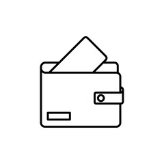 wallet icon vector symbol isolated
