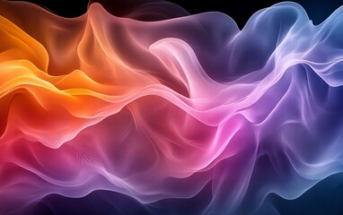 Obraz premium colors forming dynamic abstract structures. Generative AI