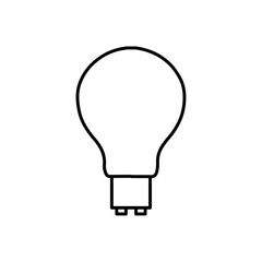 Obraz premium bulb icon vector symbol isolated