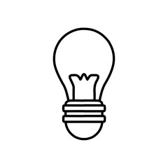 Fototapeta premium bulb icon vector symbol isolated